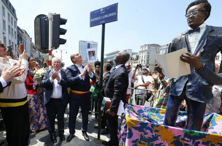  Inauguration d’un square Patrice Lumumba à Bruxelles