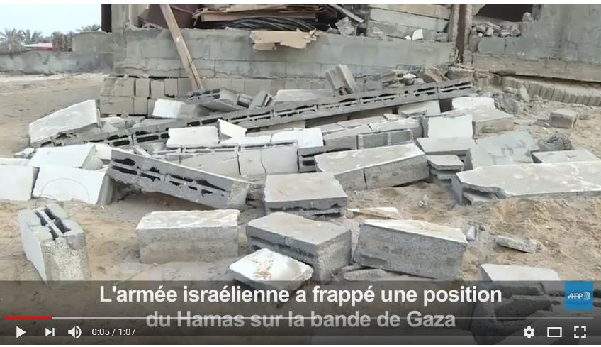  Nouveau raid israélien sur Gaza après un tir de roquette