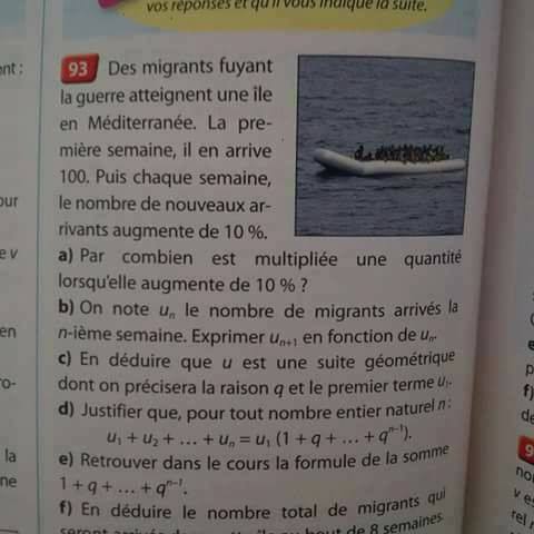  France. L’exercice de math sur des migrants d’un manuel scolaire provoque un tollé