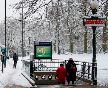  Paris : gel, verglas et encore de la neige