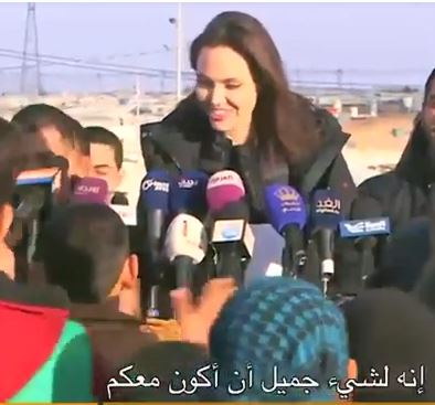  Angelina Joly chez les réfugiés syriens à Zaatari en Jordanie