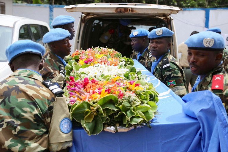  Trois casques bleus Marocains morts en Centrafrique enterrés au Maroc