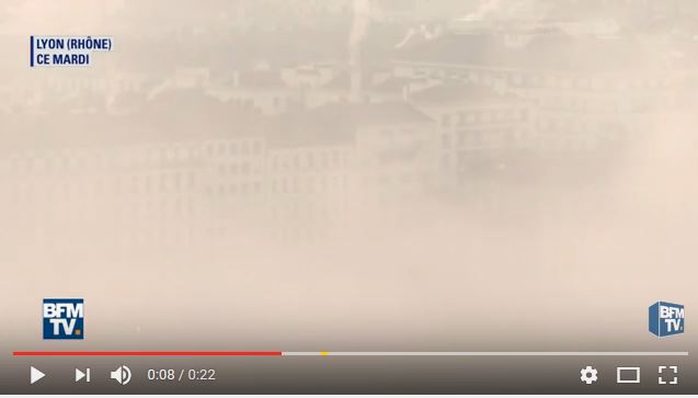  Les images de Lyon enveloppée dans un nuage de pollution