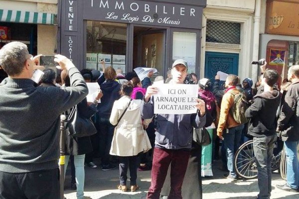  Le DAL manifeste contre des agences immobilières