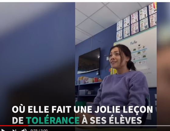  Une belle leçon sur la tolérance de cette maîtresse de maternelle