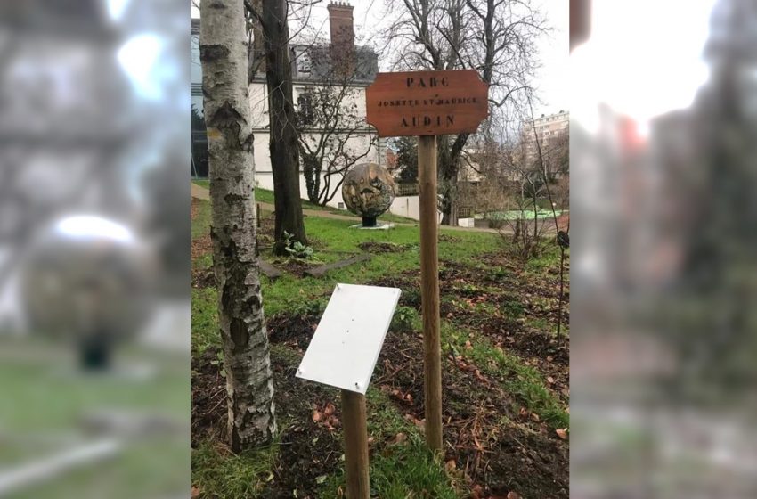  Bagnolet. La plaque en hommage au couple Audin, militants anticolonialistes, vandalisée