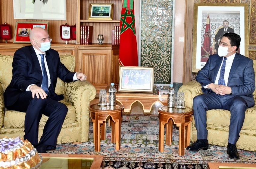  Football. Le président de la FIFA, Gianni Infantino en visite au Maroc