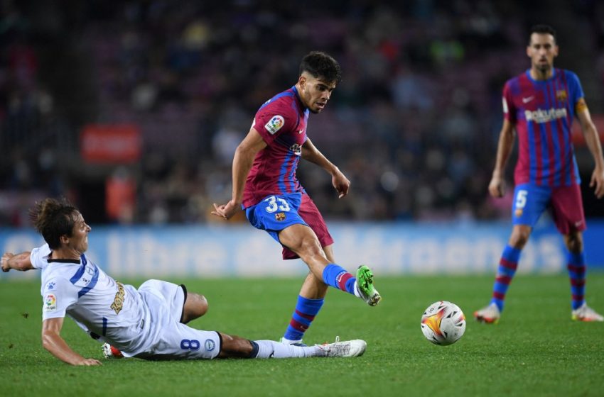  Football. Le Marocain Ezzalzouli inscrit son premier but avec le Barça