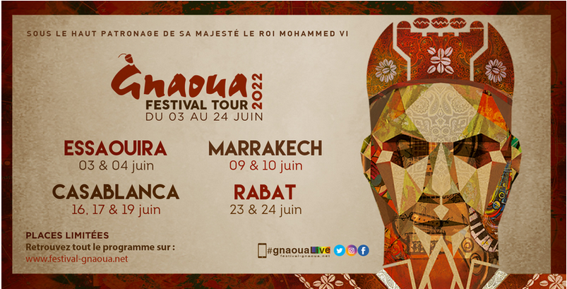  Le célèbre et attendu Festival Gnaoua voyage à travers le Maroc du 3 au 24 juin 2022