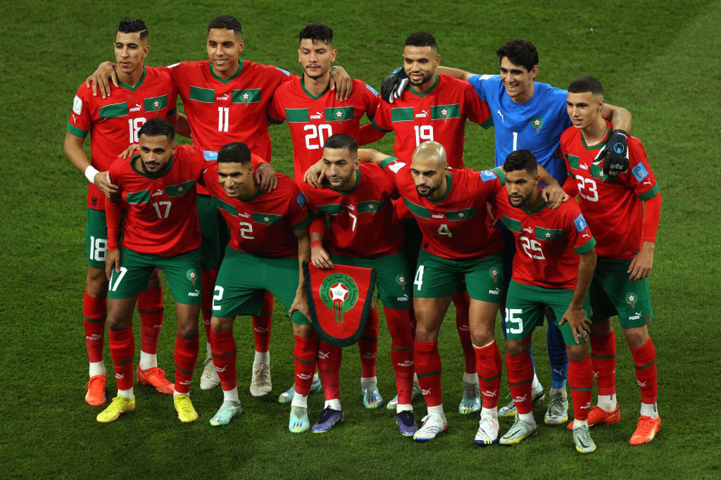 Soccer.  Morocco take on Brazil in Tangier