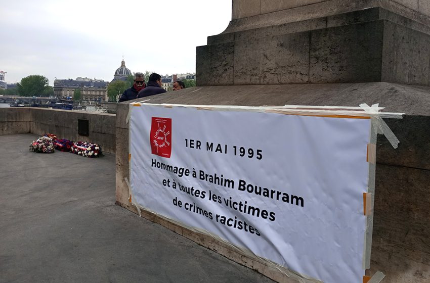  A Paris, un rassemblement à la mémoire de Brahim Bouarram, tué en 1995 en marge d’un défilé du Front national