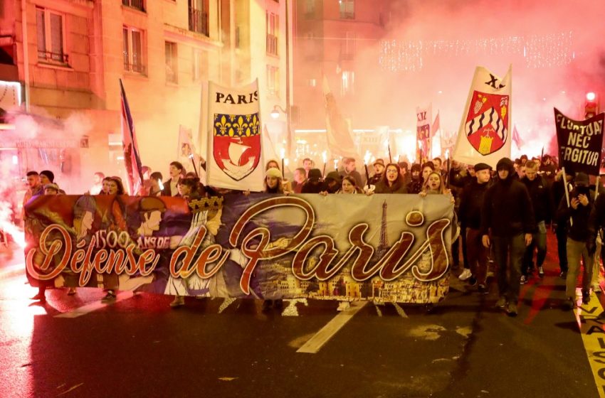  Marche aux flambeaux de l’ultradroite à Paris