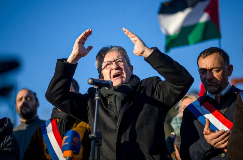  Gaza: Jean-Luc Mélenchon manifeste à l’ONU pour un cessez-le-feu