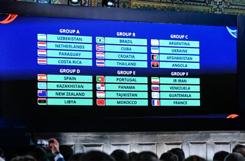  Mondial de futsal. Le Maroc dans le Groupe E avec le Portugal, le Panama et le Tadjikistan