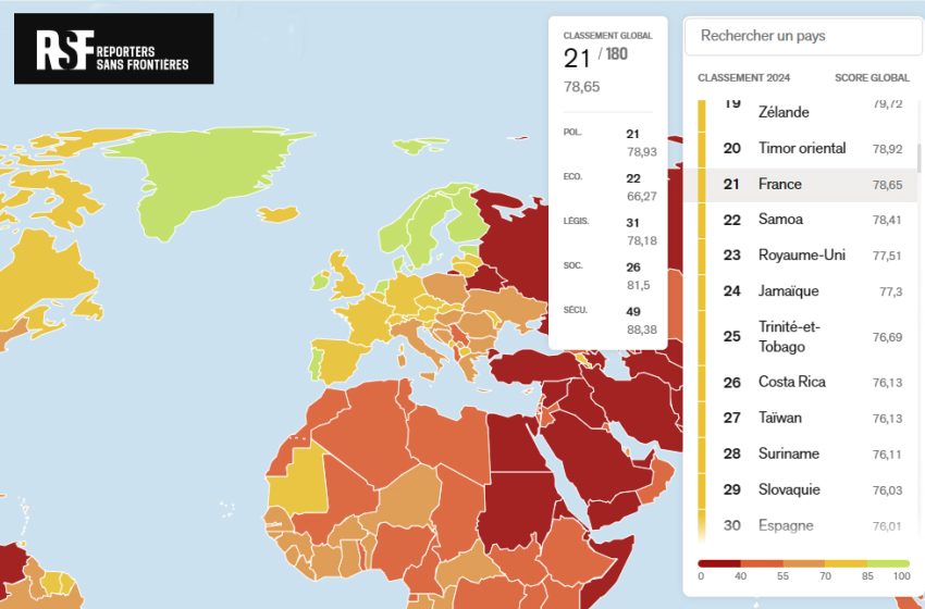  Rapport RSF : pressions politiques et propagande accrue