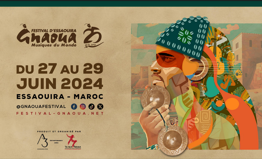  Maroc. Festival Gnaoua et Musiques du Monde Du 27 au 29 juin prochain à Essaouira