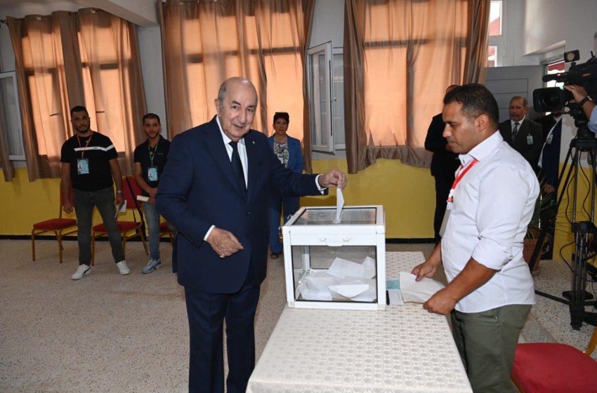  Algérie. Le président Tebboune réélu sans surprise à près de 95% des voix