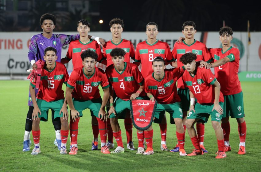  Tournoi UNAF U17. Victoire du Maroc face à l’Égypte 5-1