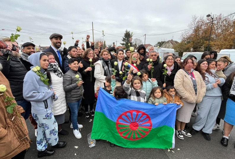  Nord : manifestation antiraciste en soutien à la communauté tsigane